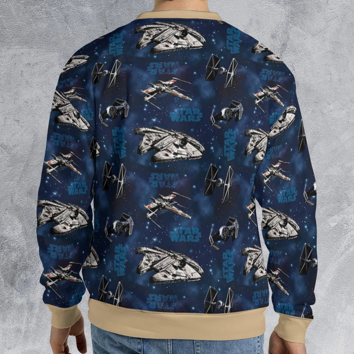 Star Wars Ships Pattern All-over Print Sweatshirt