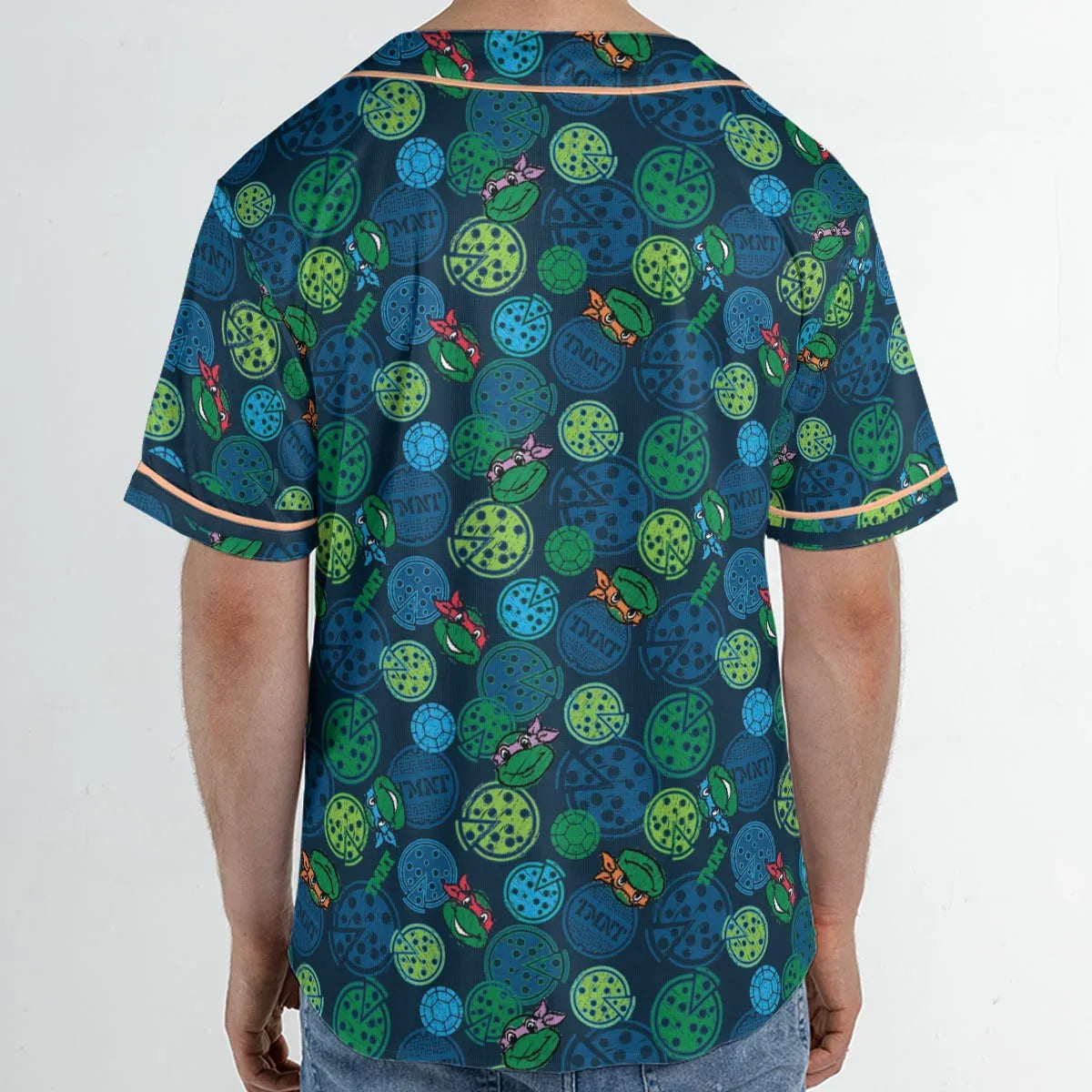 Teenage Mutant Ninja Turtles Pizza Unisex Baseball Jersey