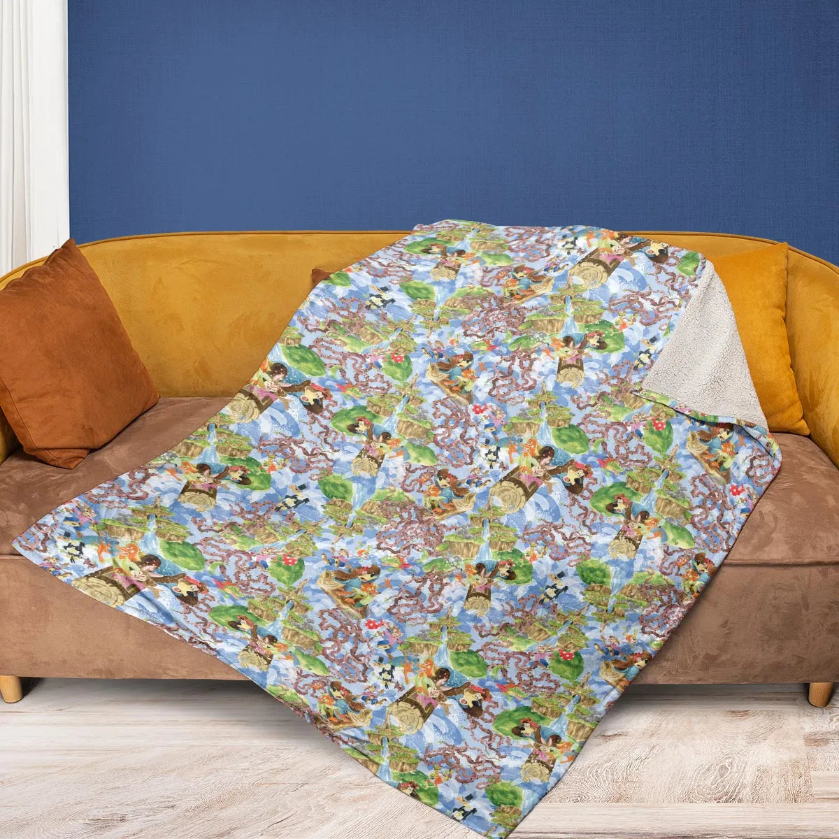 Magic Kingdom Splash Mountain Fleece Blanket