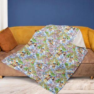 Magic Kingdom Splash Mountain Fleece Blanket