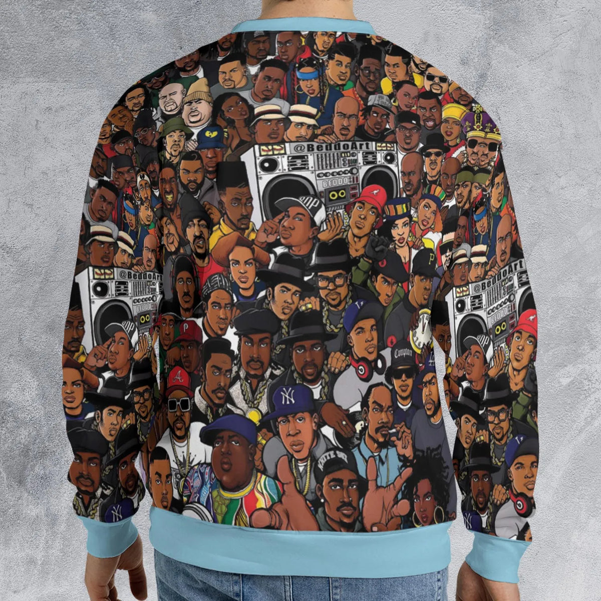 The Golden Age of Hip Hop All-over Print Sweatshirt