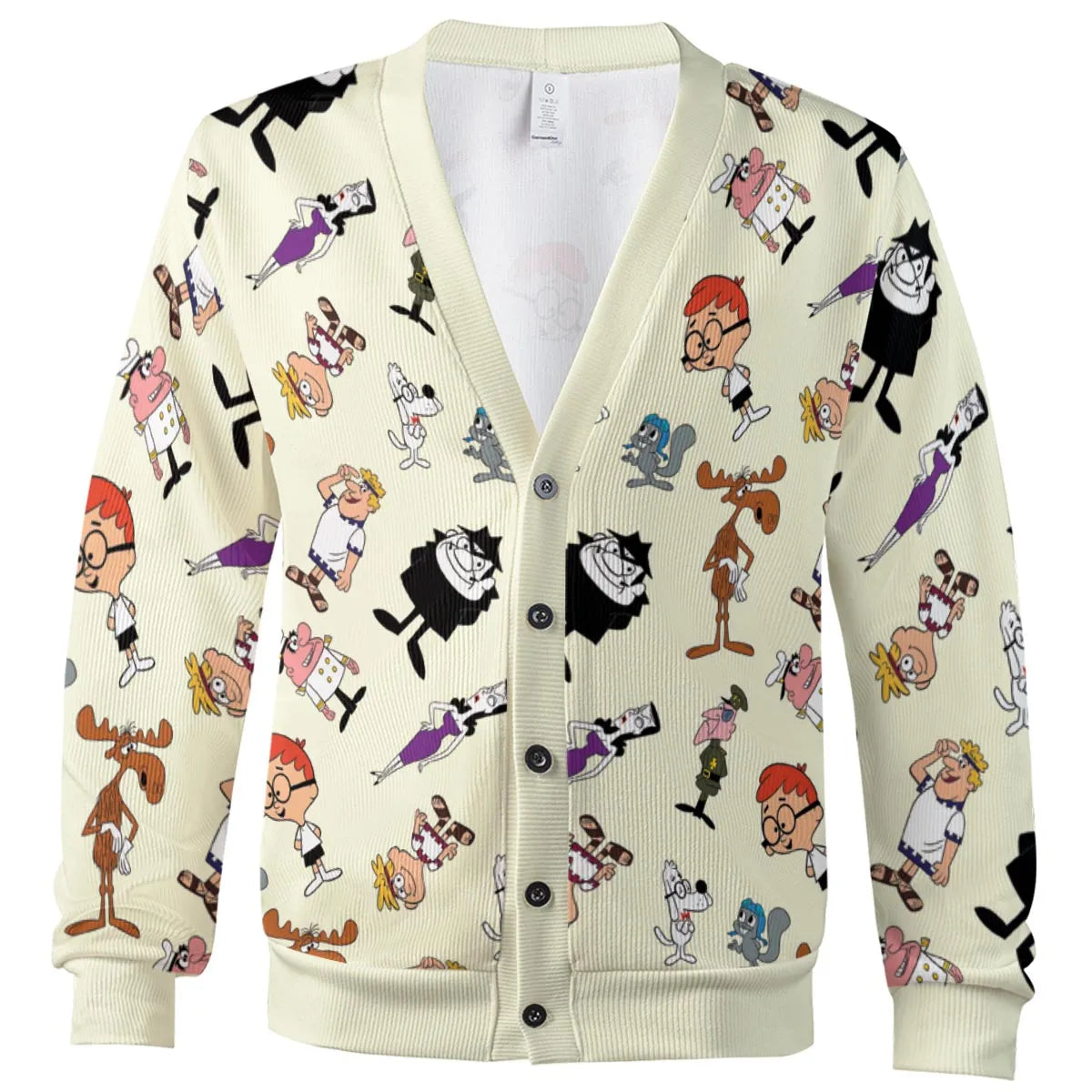 60s The Adventures Of Rocky And Bullwinkle and Friends Cardigan