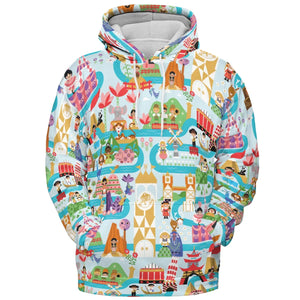 It's Small World Map All-over Print Hoodie