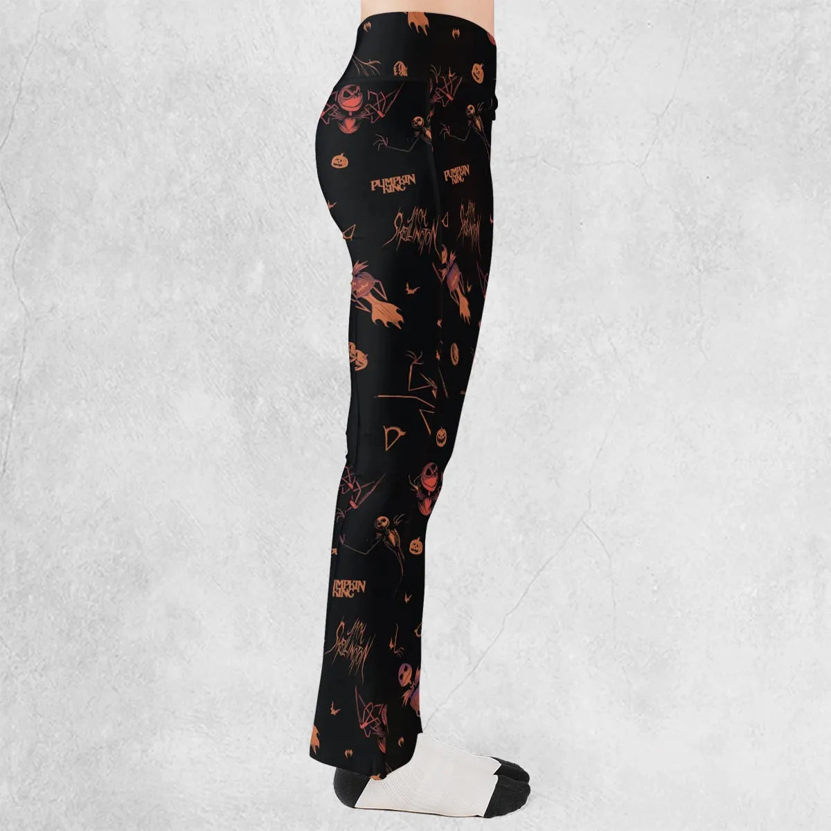 Pumpkin King Jack Skellington Flare Leggings