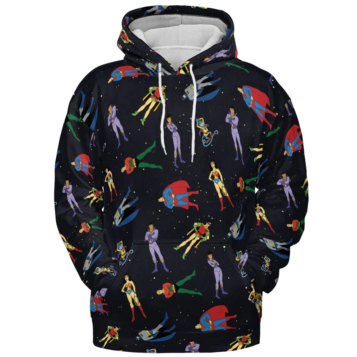The Super Powers Team Super Friends All-over Print Hoodie