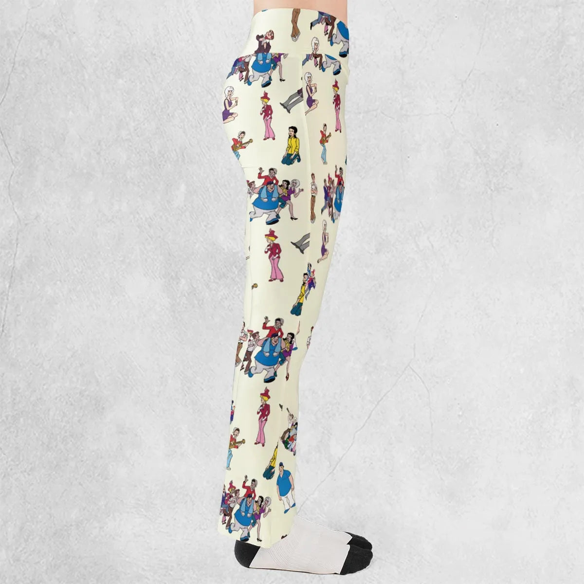 The New Adventures of Gilligan Pattern Flare Leggings