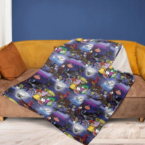 Fearless Courage the Cowardly Dog Fleece Blanket