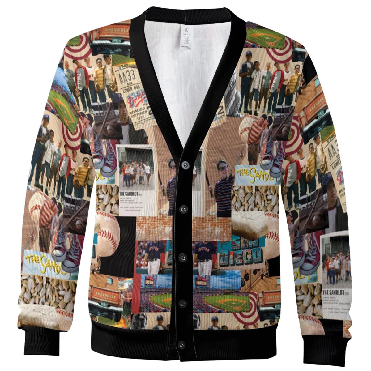 Memorable Baseball Movie Scenes Collage The Sandlot Cardigan