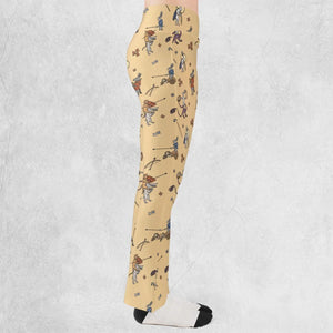 The Medieval Marginalia Killer Rabbit Monty Python Flare Leggings