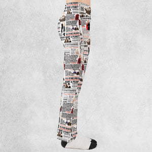 Inconceivable Quotes Flare Leggings