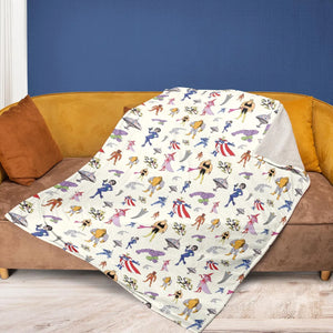 The Justice Friends Characters Fleece Blanket