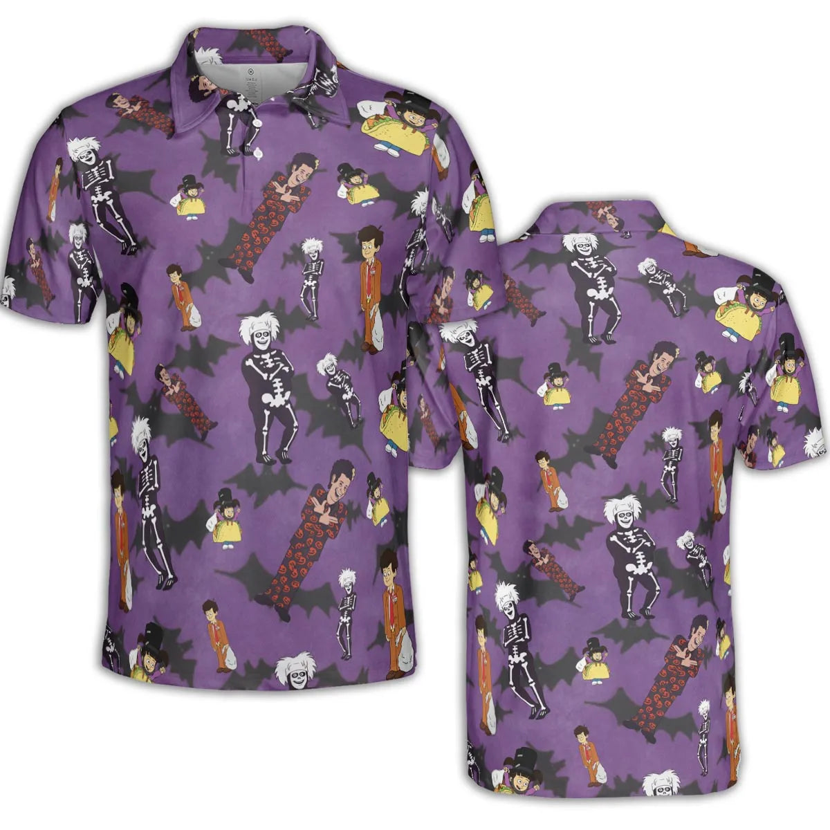 SNL David S. Pumpkins Animated Special AOP Men/Women Polo Shirt