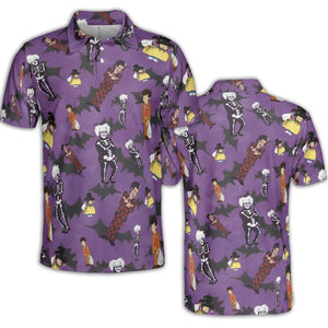 SNL David S. Pumpkins Animated Special AOP Men/Women Polo Shirt
