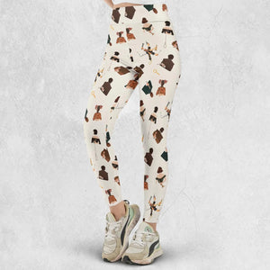 Clue The Movie Characters Pattern Legging