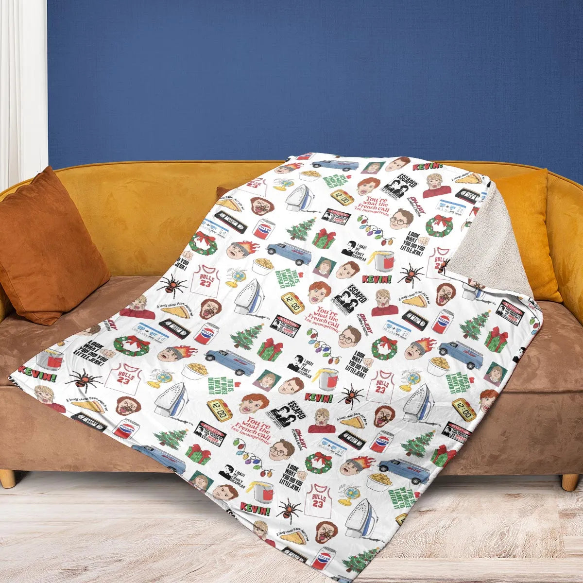 Holiday Pranks Home Alone Fleece Blanket