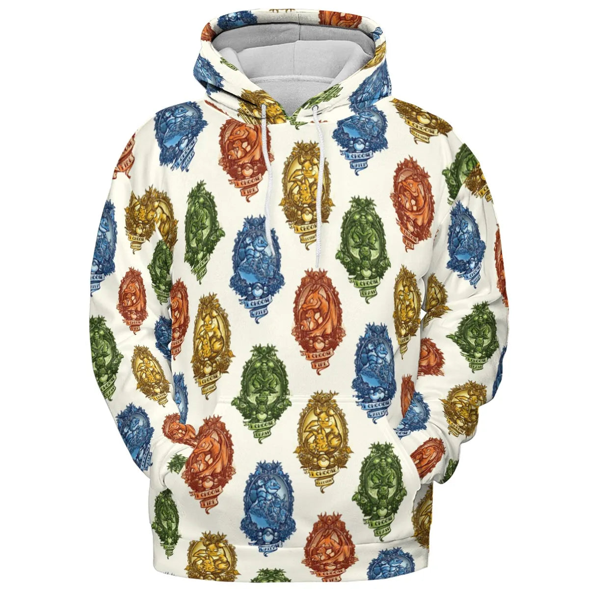 Water Grass Electric Fire I Choose Pattern All-over Print Hoodie