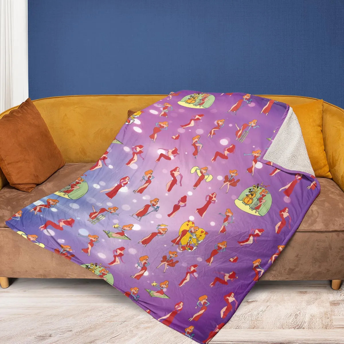 Red Hot Jessica Rabbit Who Framed Roger Rabbit Fleece Blanket