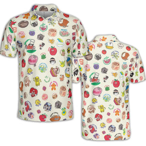 Vintage Trend Matte Scratch & Sniff AOP Men/Women Polo Shirt