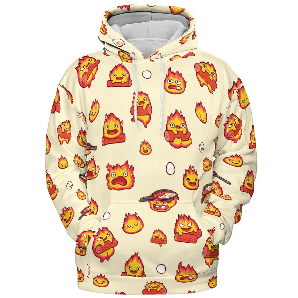 Calcifer Howl’s Moving Castle All-over Print Hoodie