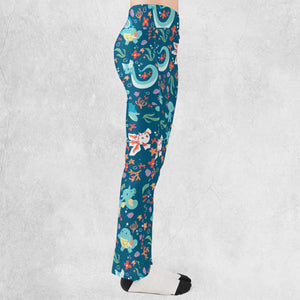 Water Pokemon Pattern Flare Leggings
