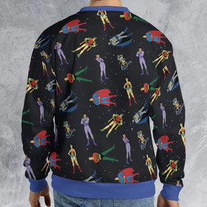 The Super Powers Team Super Friends All-over Print Sweatshirt