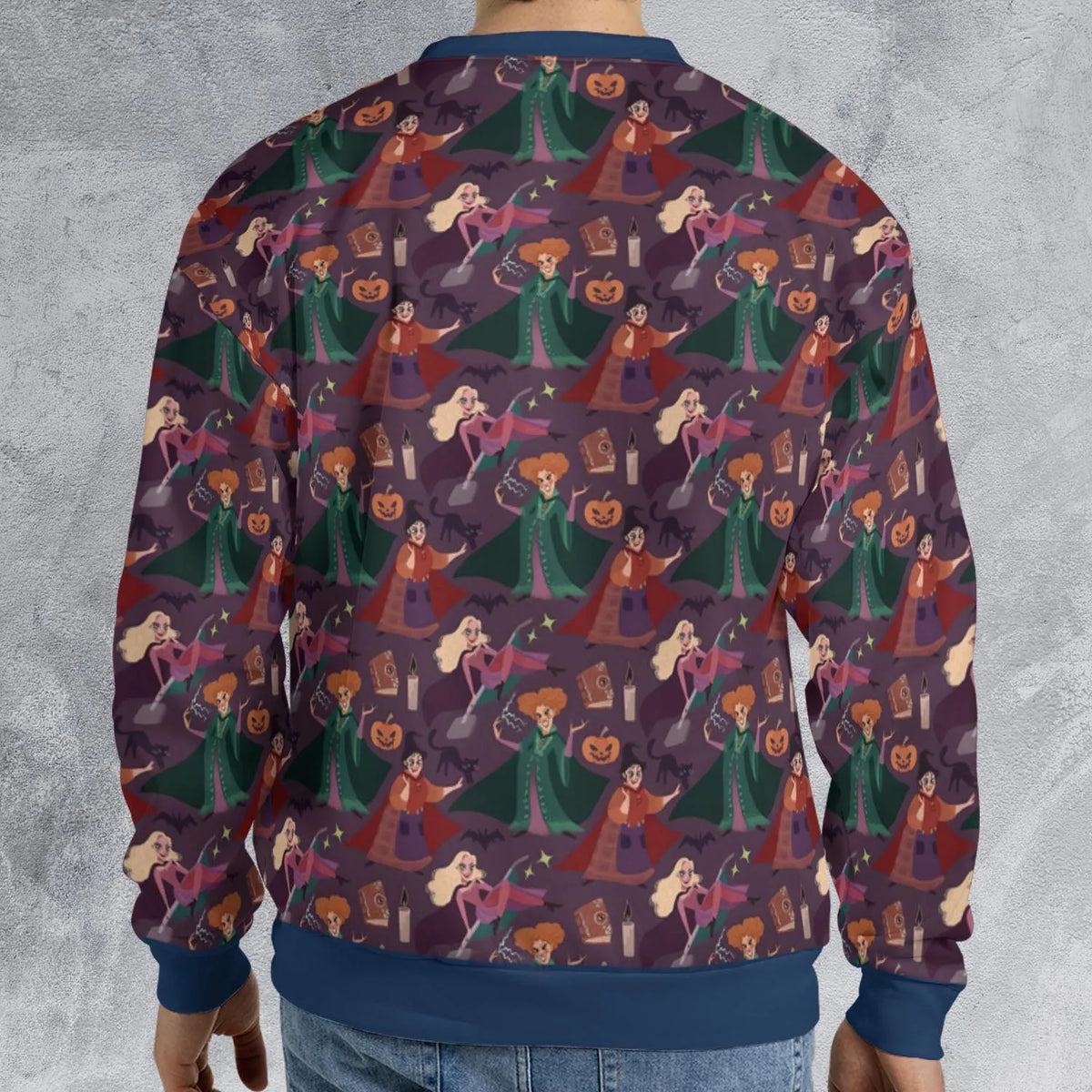 Sanderson Sisters Pattern All-over Print Sweatshirt