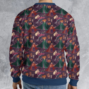 Sanderson Sisters Pattern All-over Print Sweatshirt
