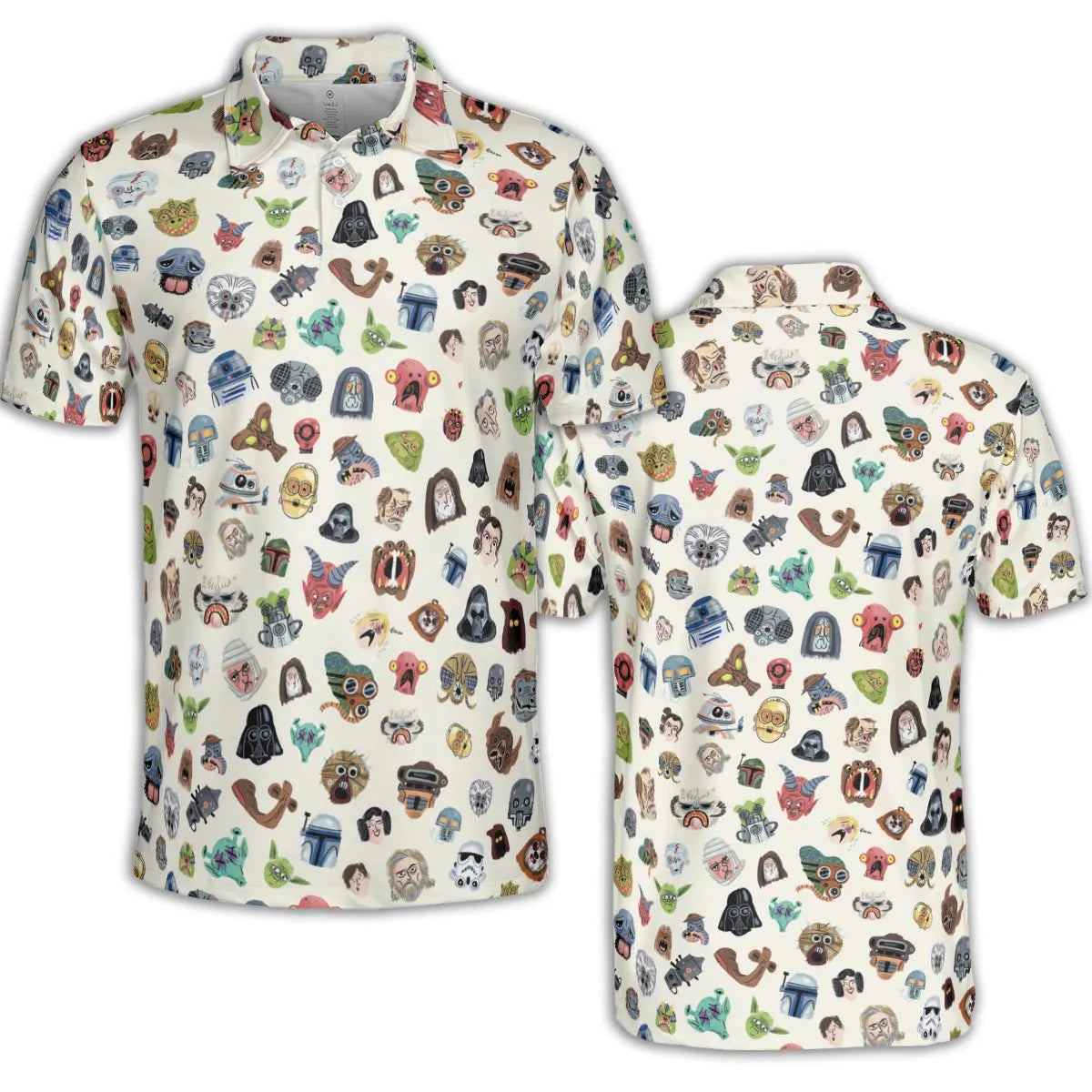 Star Wars Collage Pattern AOP Men/Women Polo Shirt