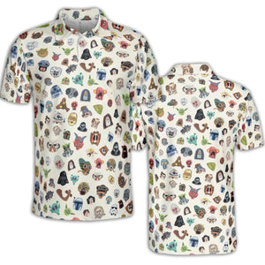 Star Wars Collage Pattern AOP Men/Women Polo Shirt