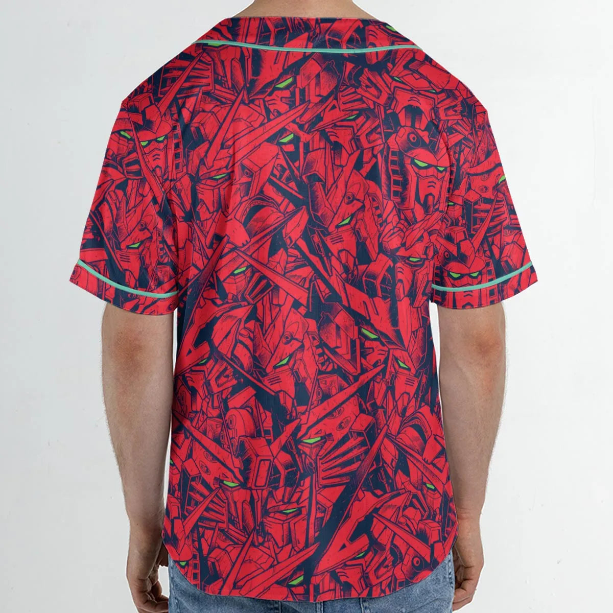 Gundam Camo Magenta Gundam Unisex Baseball Jersey