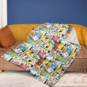 Back To The Day Old Cartoon Shows Fleece Blanket