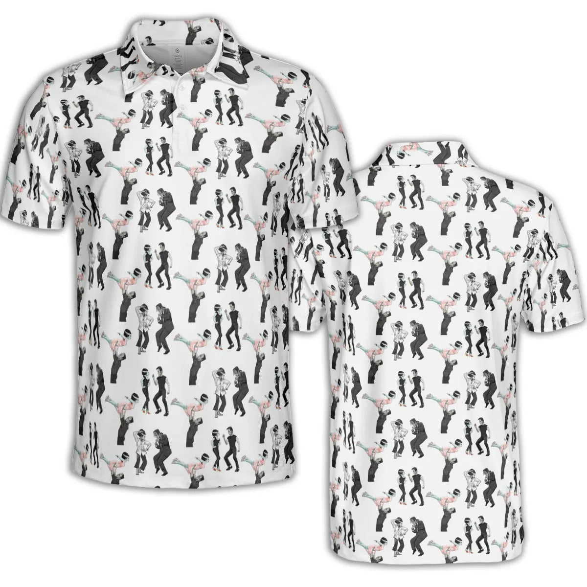 Frankenstein And Bride Dance Movies Dance Scene Mashup AOP Men/Women Polo Shirt