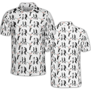 Frankenstein And Bride Dance Movies Dance Scene Mashup AOP Men/Women Polo Shirt
