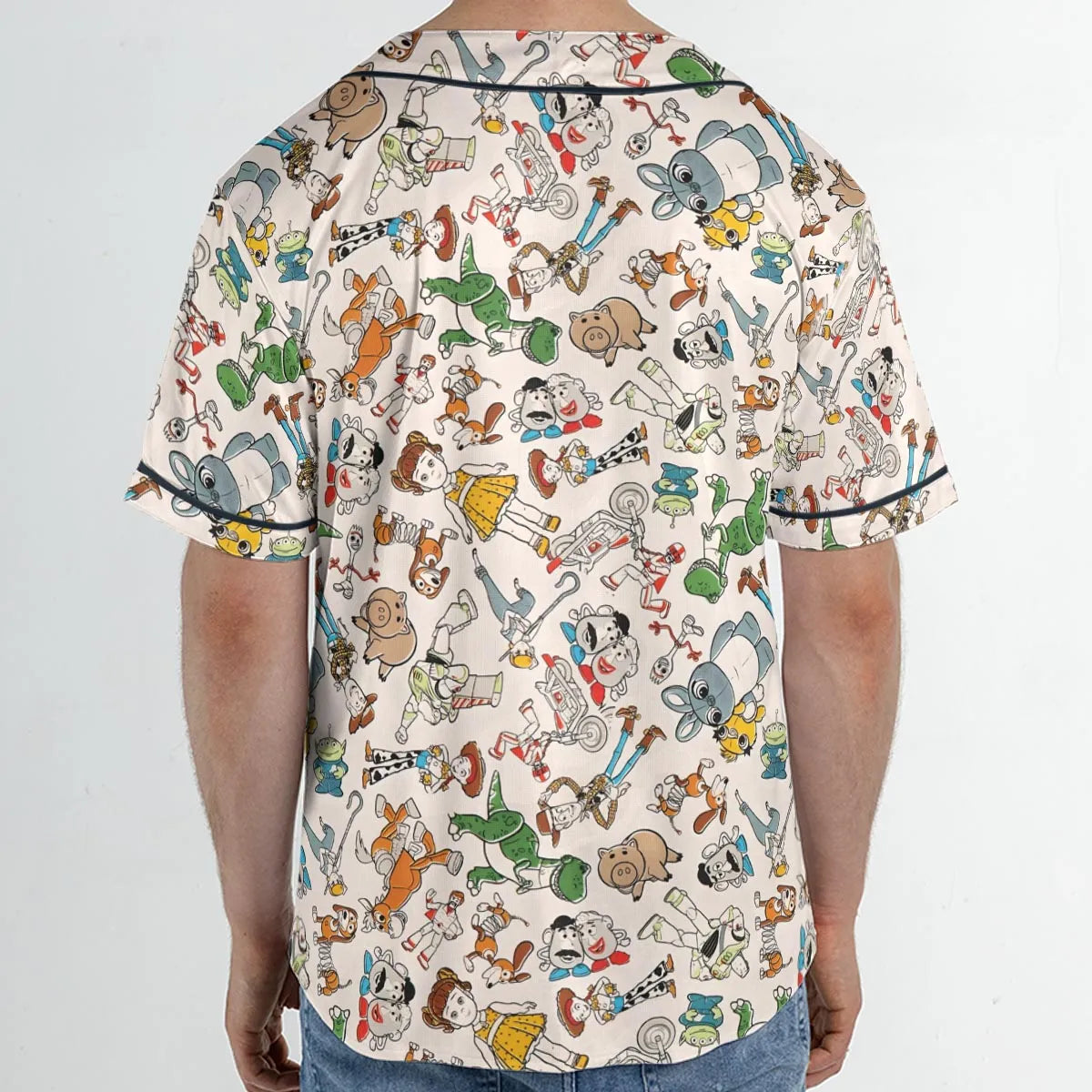 Toy Story Toss Pattern Unisex Baseball Jersey