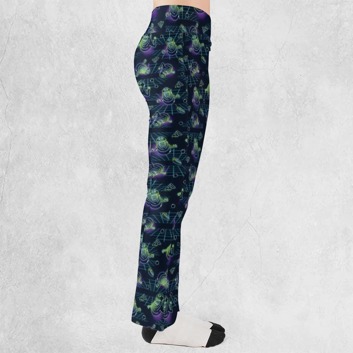 The Real Ghostbusters Slimer Classics Retro Flare Leggings
