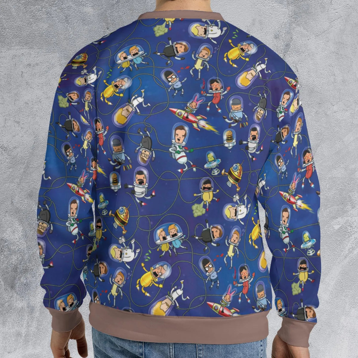 Outer Space Bob's Burgers All-over Print Sweatshirt
