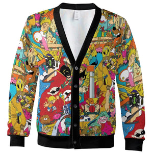 Retro Cartoons Adventure Time Cardigan