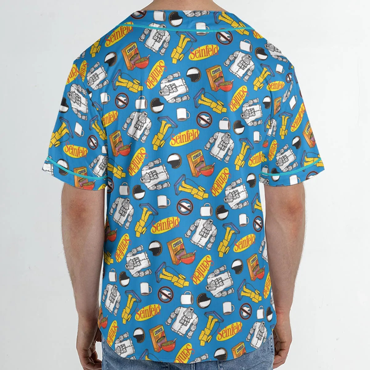 Jerry Seinfeld Comedian Pattern Unisex Baseball Jersey