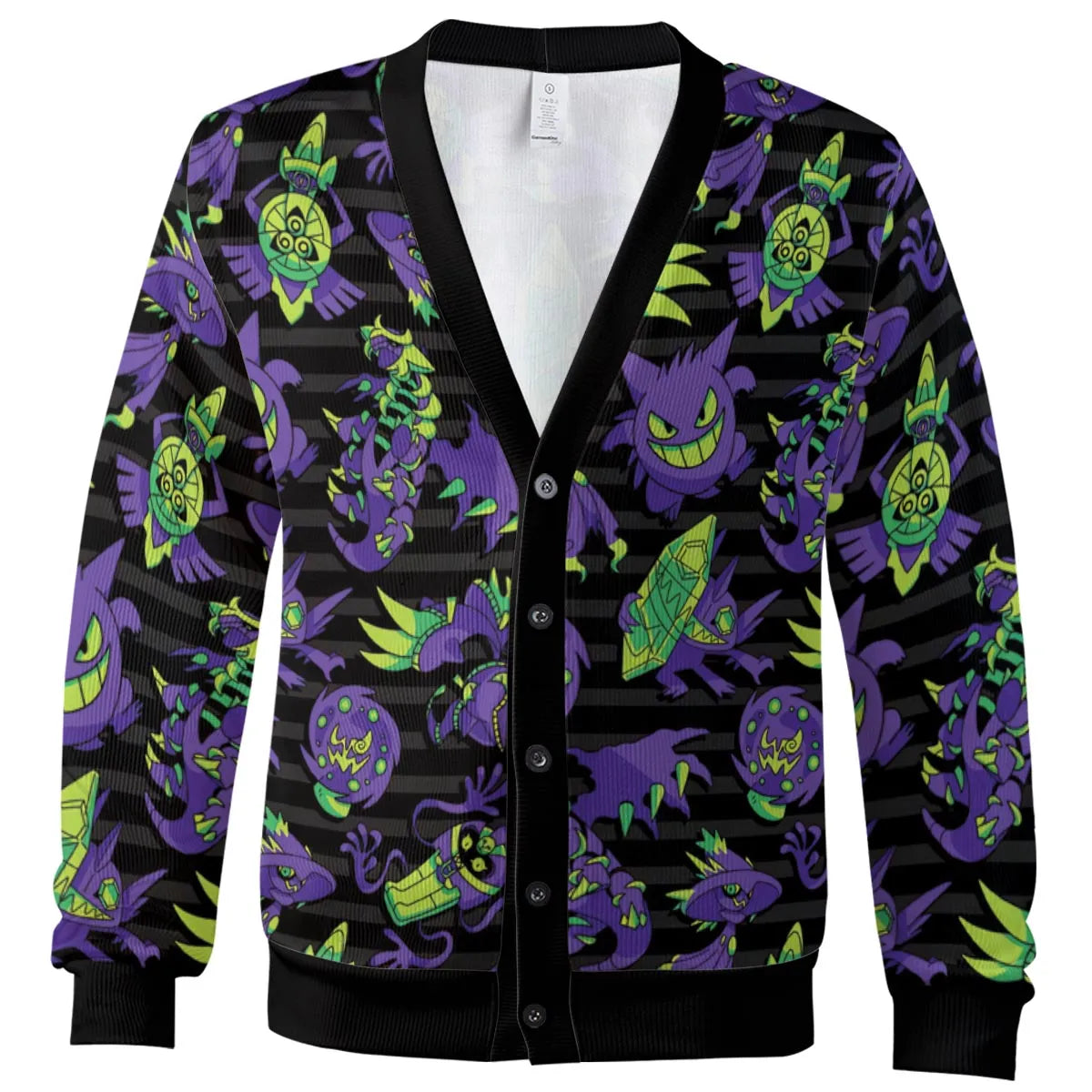 Ghost Type Pokemon Pattern Cardigan