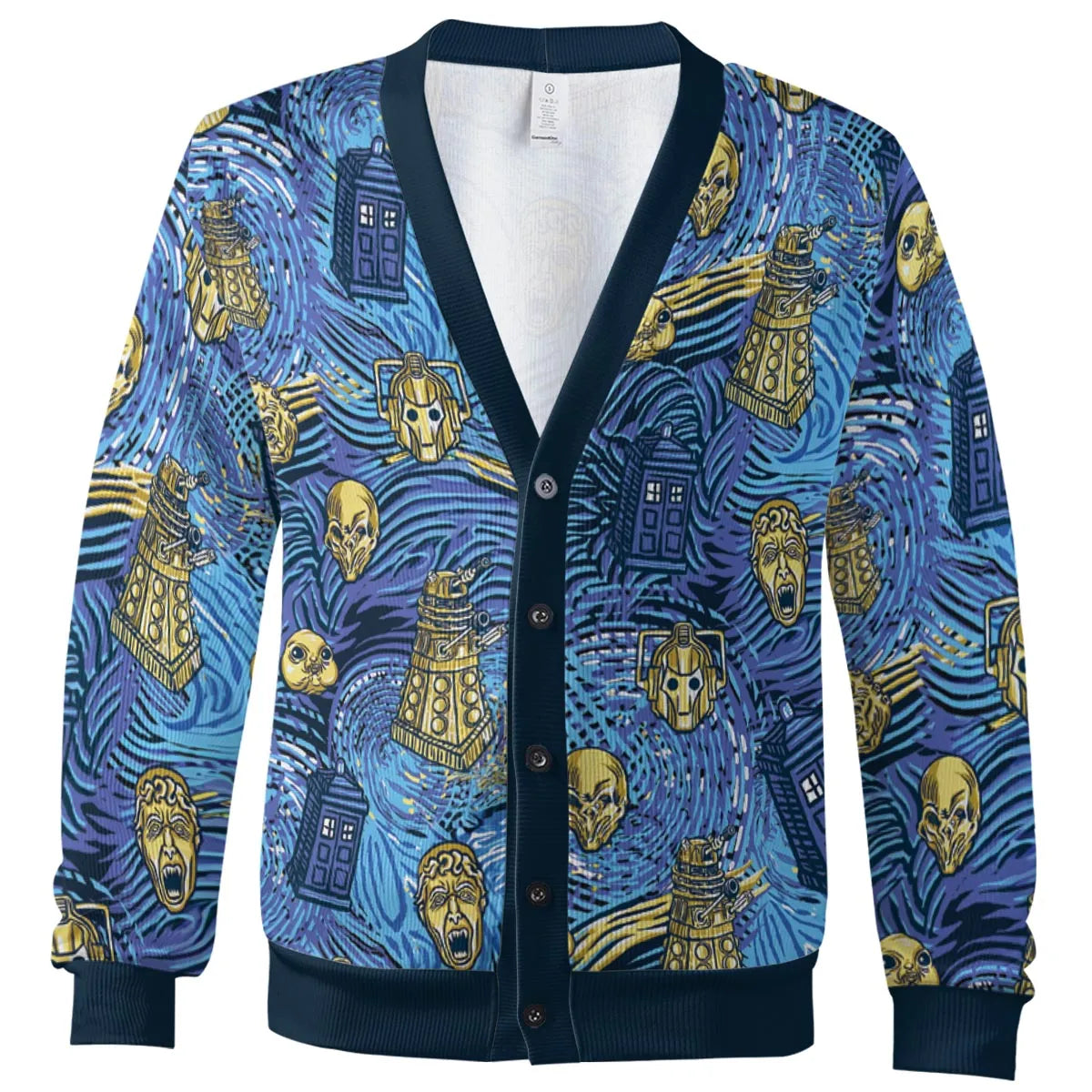 Starry Night Tardis Doctor Who Cardigan