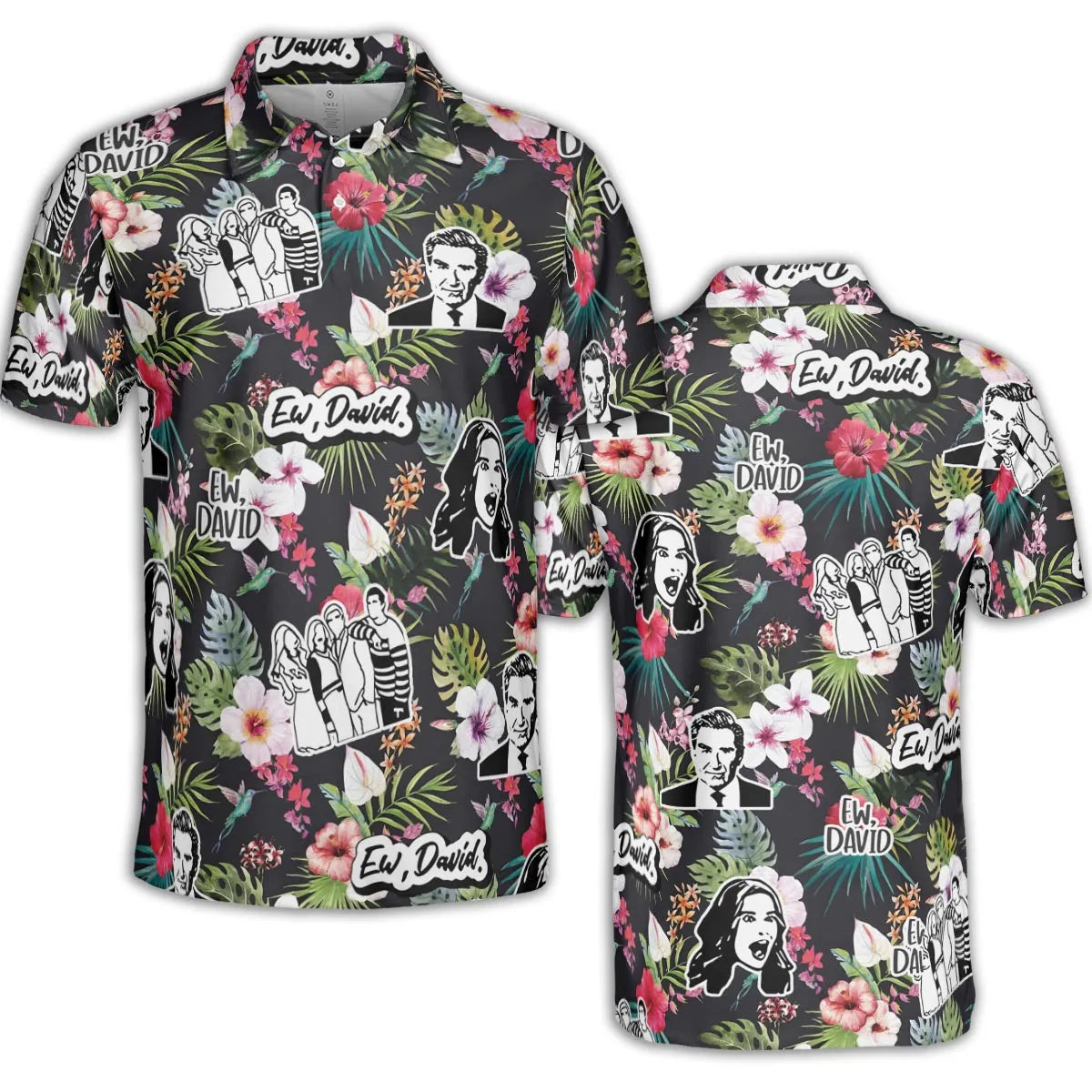 Schitts Creek Tropical AOP Men/Women Polo Shirt