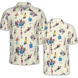 The New Adventures of Gilligan Pattern AOP Men/Women Polo Shirt