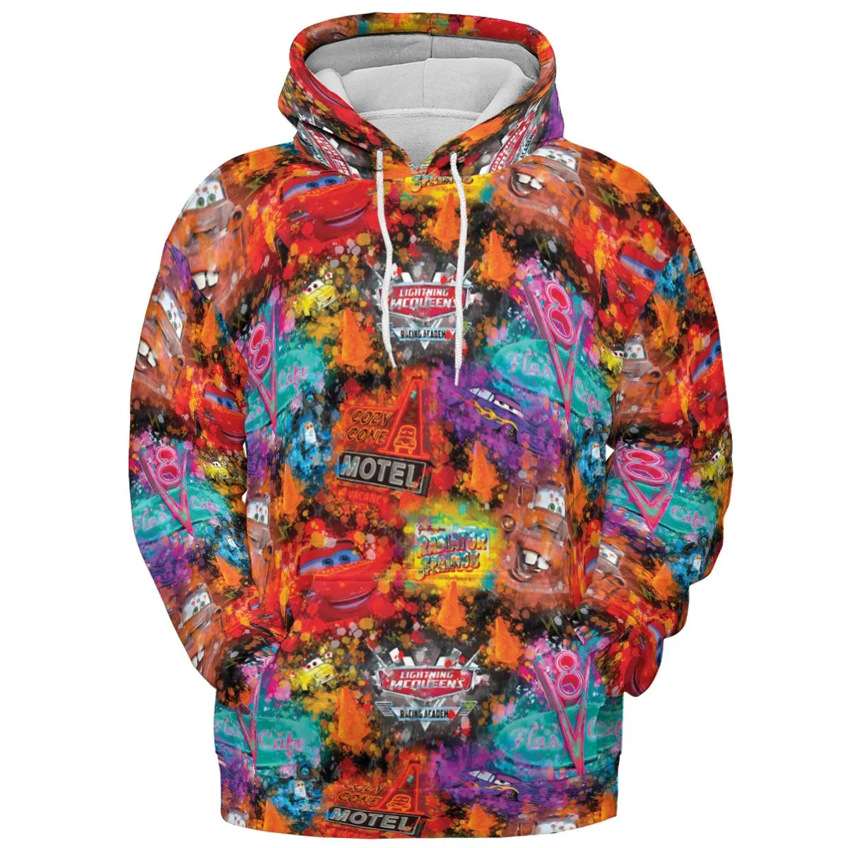 Neon Radiator Spring Cars All-over Print Hoodie