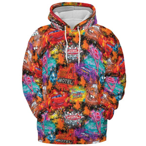 Neon Radiator Spring Cars All-over Print Hoodie