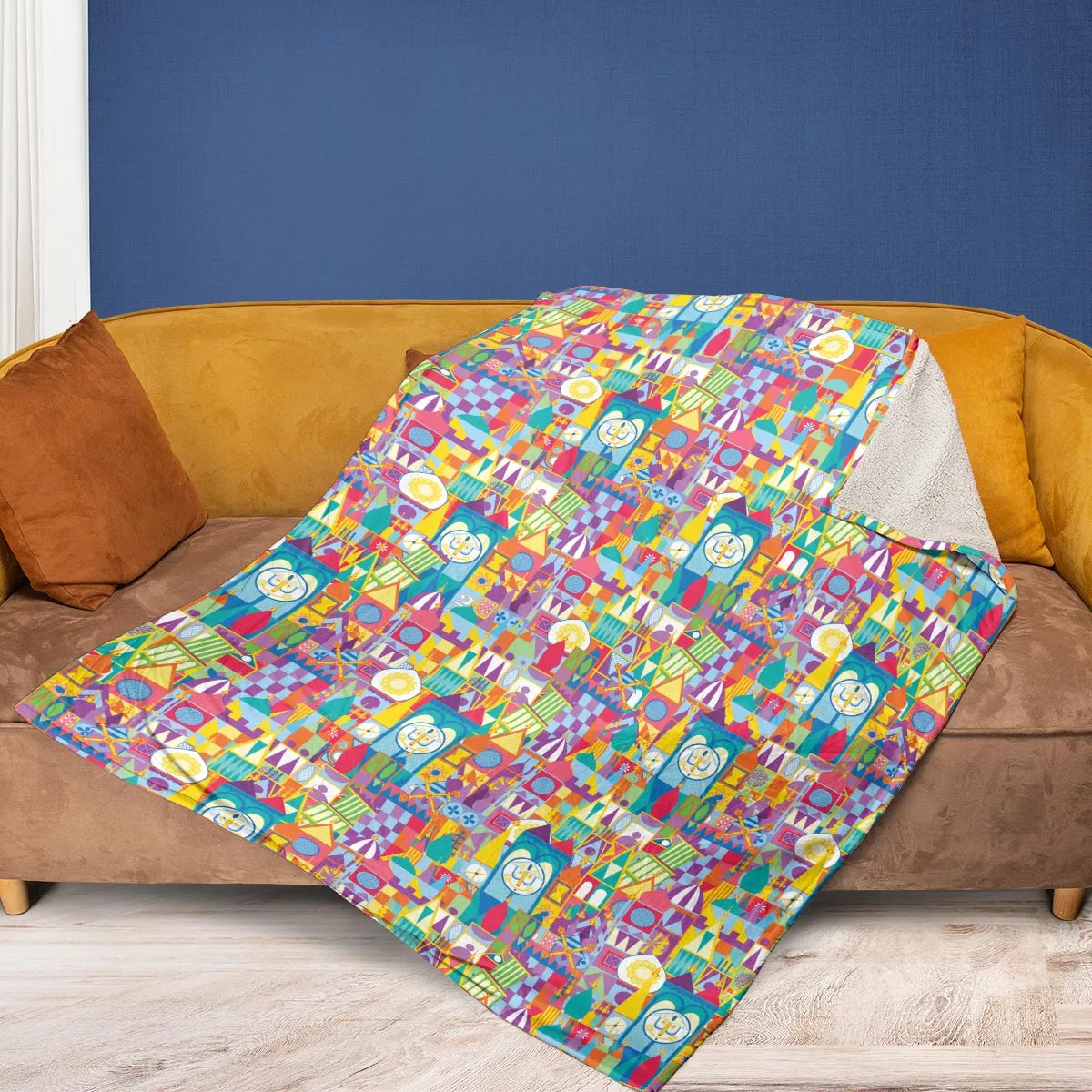 It's a Small World Fleece Blanket