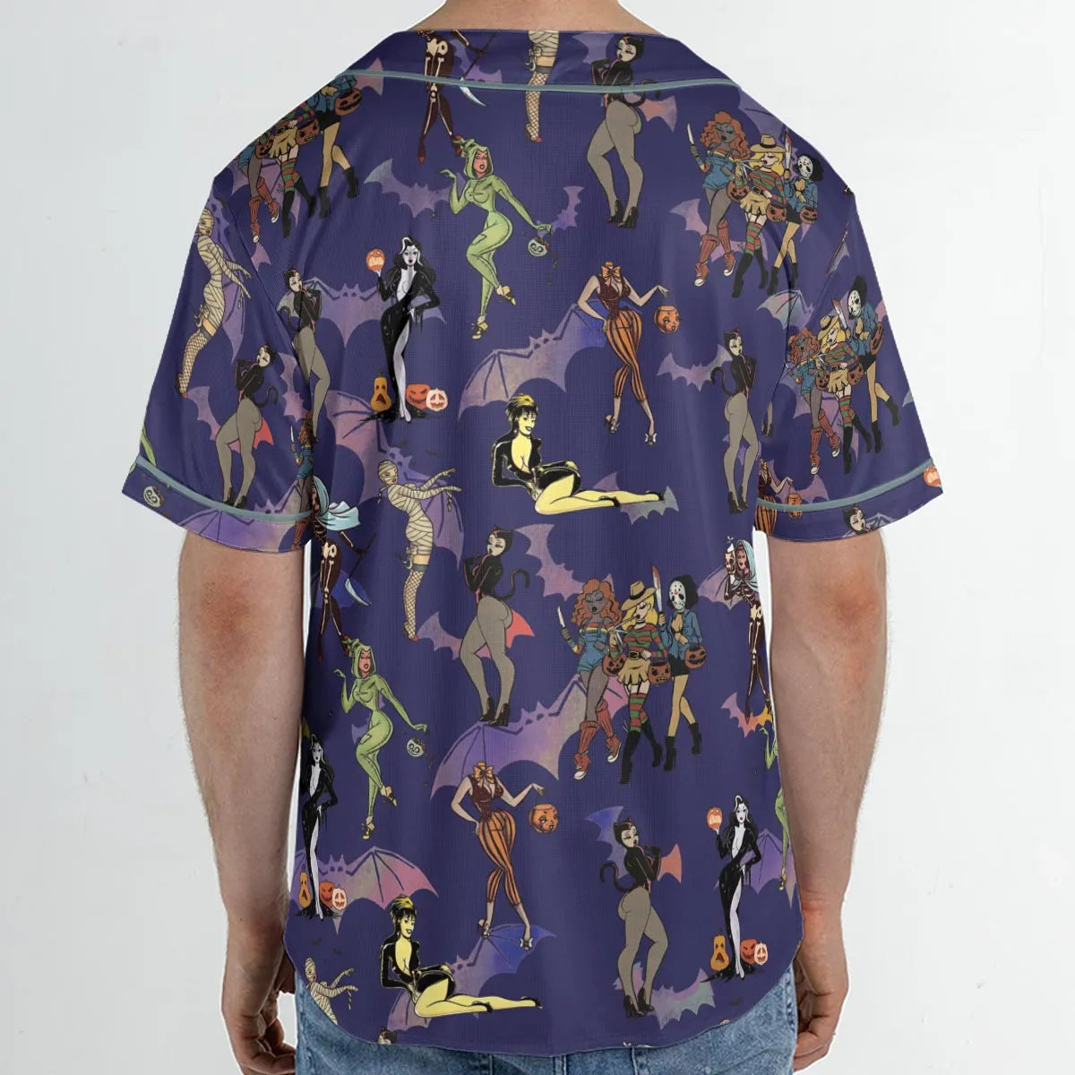 Horror Pin Up Girls Unisex Baseball Jersey