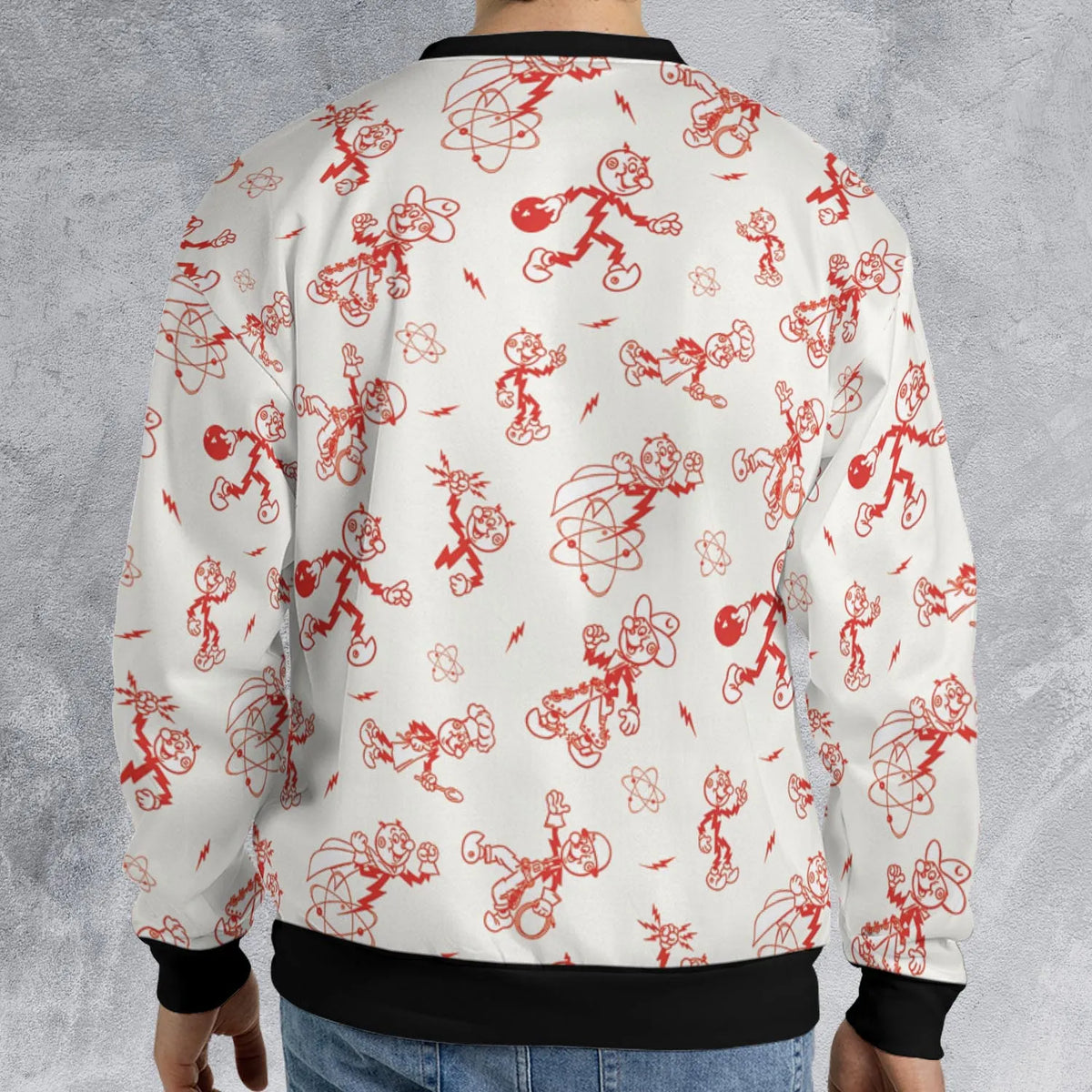 Vintage Style Nostalgic Reddy Kilowatt All-over Print Sweatshirt