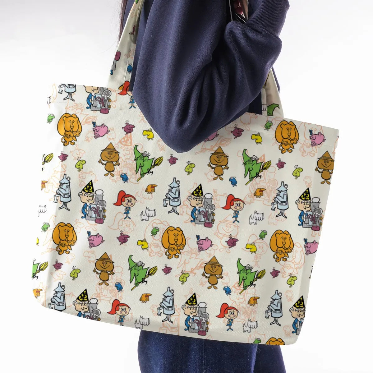 Chibi Tales Of The Wizard Of Oz Large Tote Bag