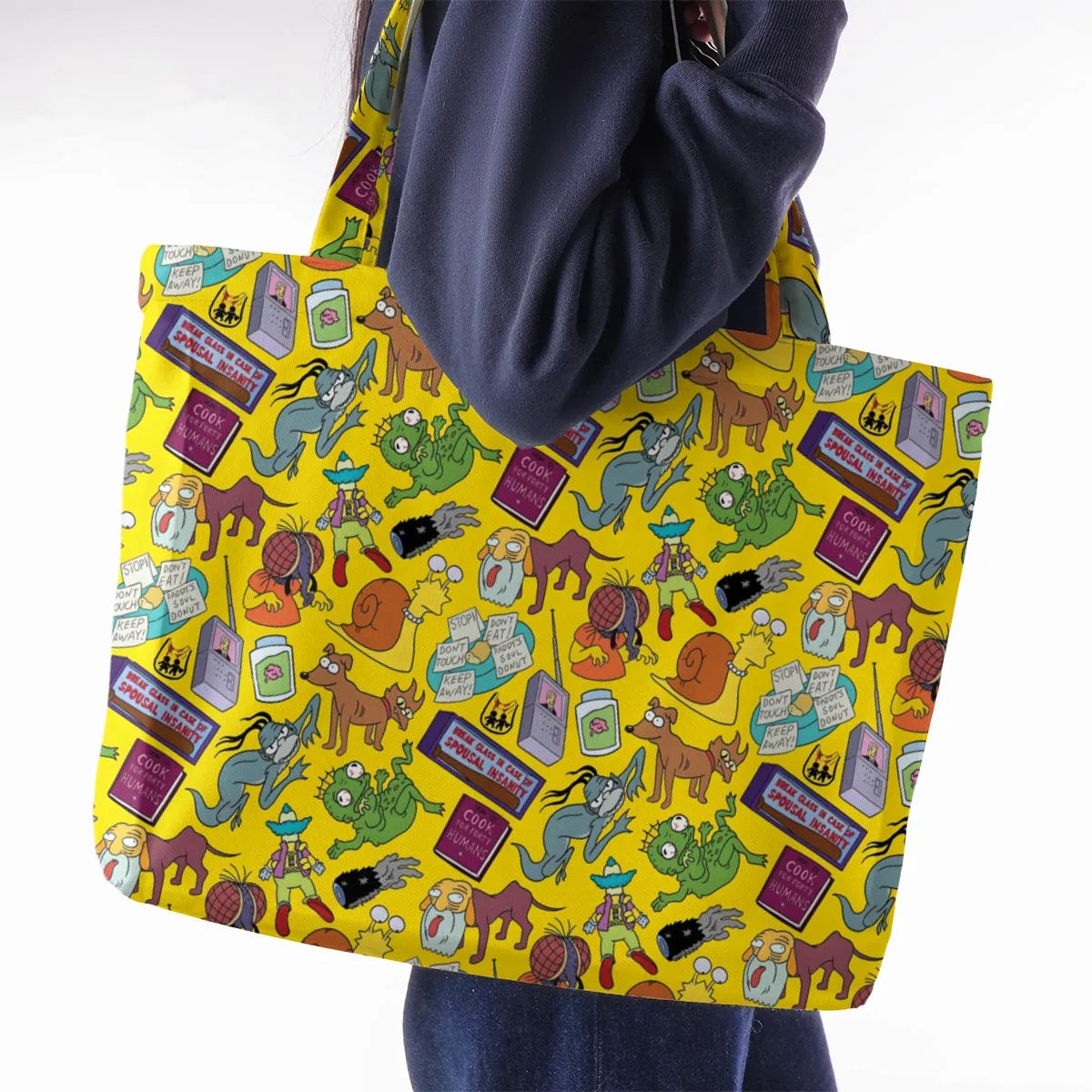 Treehouse of Horror The Simpson Large Tote Bag
