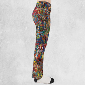 MOTU's Characters Figure Pattern He-man and The Masters of The Universe Flare Leggings